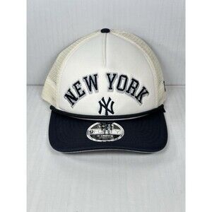 New York Yankees New Era M-Crown 9FORTY A-Frame Trucker Snapback Hat Cap NWT